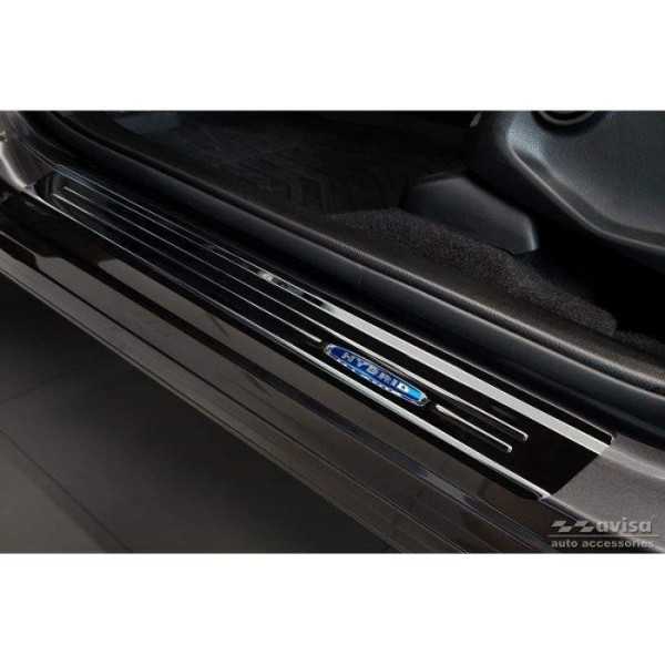 Seuils de portes inoxydable noir sur mesure pour Honda CR-V 2018- '...