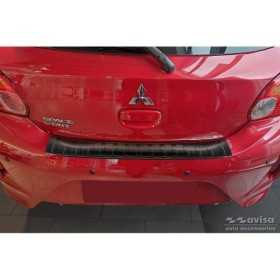 Protection de seuil arrière inox Noir sur mesure pour Mitsubishi Sp...