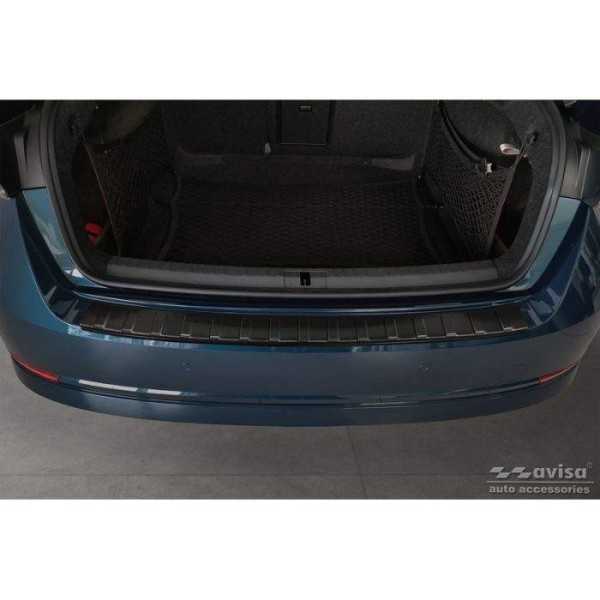 Protection de seuil arrière inox noir sur mesure pour Skoda Octavia...