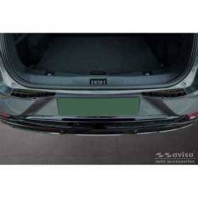 Protection de seuil arrière inox noir sur mesure pour Ford Mustang ...