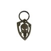 Porte-clÃ©s en acier inoxydable - 'Skull' (DorÃ©)