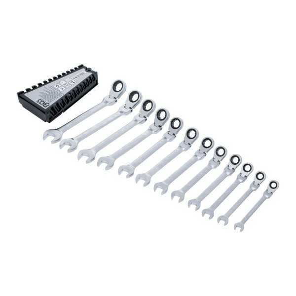 Jeu de clÃ©s mixtes Ã  cliquet pliable 8 19 mm 12 piÃ¨ces