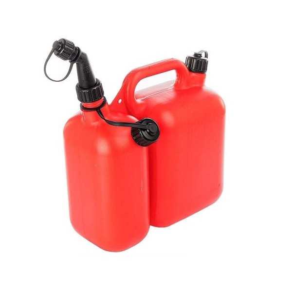 BIDON DE CARBURANT / HUILE Ã€ DEUX CHAMBRES