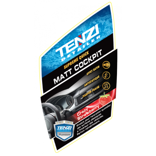 Cockpit mat 0,6l - Parfums - fraise folle | TENZI | Nettoyant Plast...