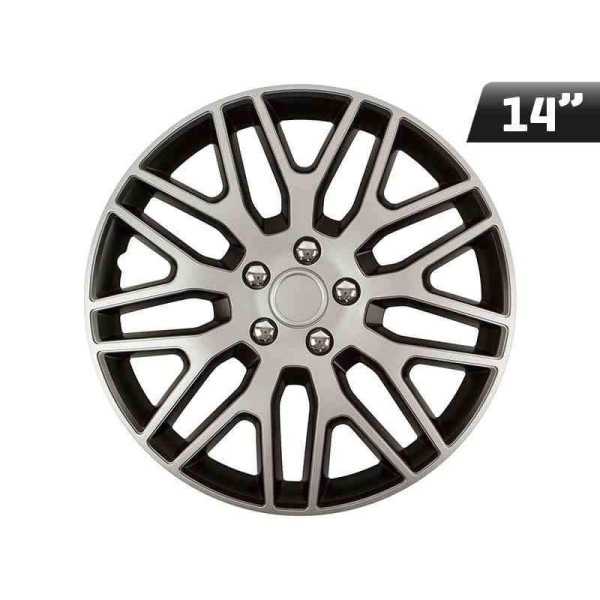 Enjoliveur Dakar NC argent   noir 14  Pouces 1 pc.