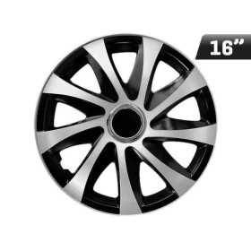 Enjoliveurs DRIFT EXTRA argent - noir 16  Pouces  4 pcs.