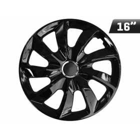 Enjoliveurs STIG laquÃ© noir   bague 16 Pouces 4 pcs.