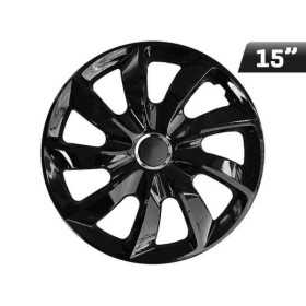 Enjoliveurs STIG laquÃ© noir   bague 15 Pouces  4 pcs.