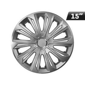 Enjoliveurs STRONG laquÃ© argent   bague 15 pouces  4 pcs.