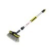 Brosse Ã  dÃ©bit 20 cm   8  avec manche tÃ©lescopique 65 - 100 cm avec valve