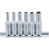 Jeu de douilles profil E longues 6 3 mm 1/4" E4 E10 6 piÃ¨ces