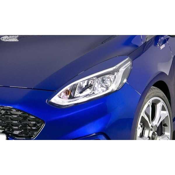 RDX Caches phares pour FORD Fiesta MK8 JHH (2017-2022) Light Brows