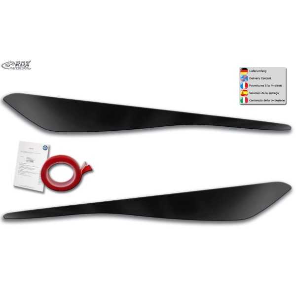 RDX Caches phares pour FORD Fiesta MK8 JHH (2017-2022) Light Brows ...