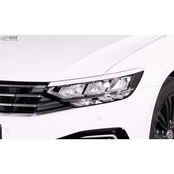 RDX Caches phares pour VW Passat 3G B8 (2014-2019 & 2019+) Light Brows