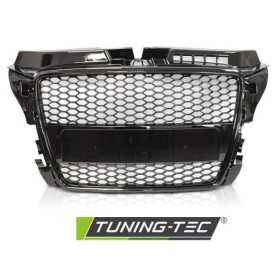 GRILLE SPORT GLOSSY BLACK fits AUDI A3 (8P) 04.08-07.12 | tuning te...