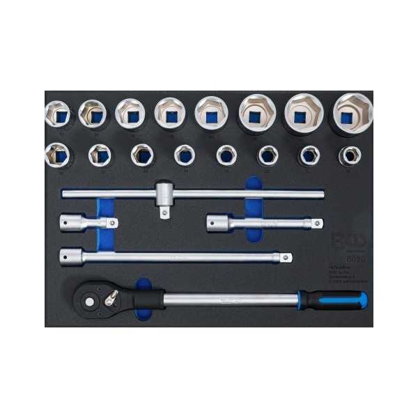 Insert de servante dâ€™atelier 3/3 : Jeu de douilles 20 mm 3/4" 21 piÃ¨ces