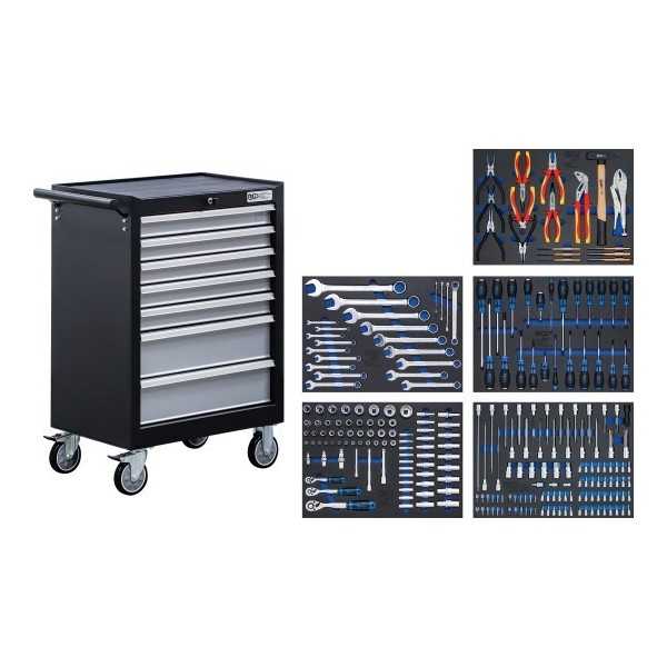 Servante d'atelier 7 tiroirs avec 246 outils