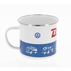 TASSE Ã‰MAILLÃ‰E VW BUS 500ml DANS BOÃŽTE CADEAU - BULLI DRIVER
