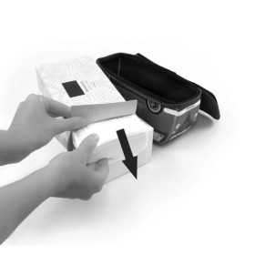 SUPPORT BOITE A MOUCHOIRS VW T1 BUS NEOPREN - ROUGE/HIBISCUS |  | D...