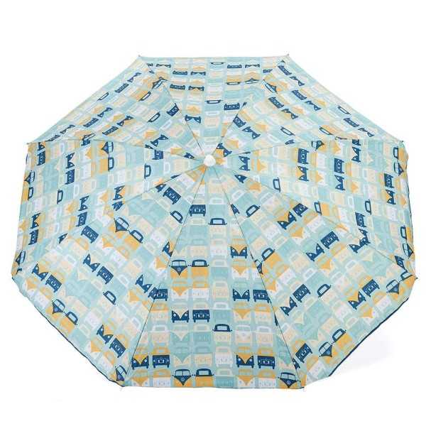 VW T1 BEACH PARASOL - MULTIBUS/BLAU