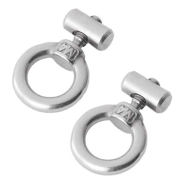 ButÃ©e de rail d'auvent 6 - 8 mm acier inoxydable lot de 2 piÃ¨ces