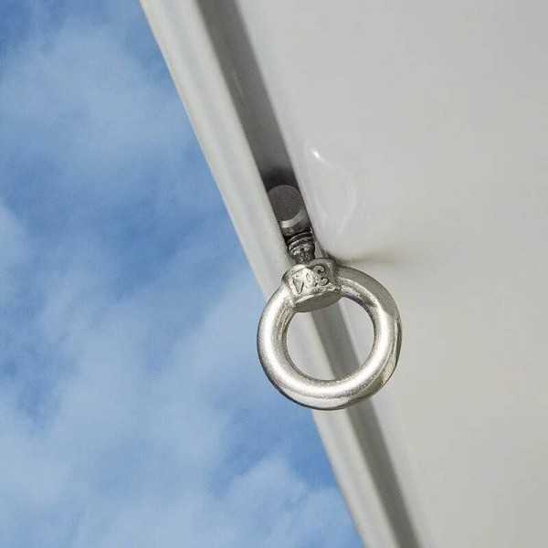 Butée de rail d'auvent 6 - 8 mm acier inoxydable lot de 2 pièces | ...