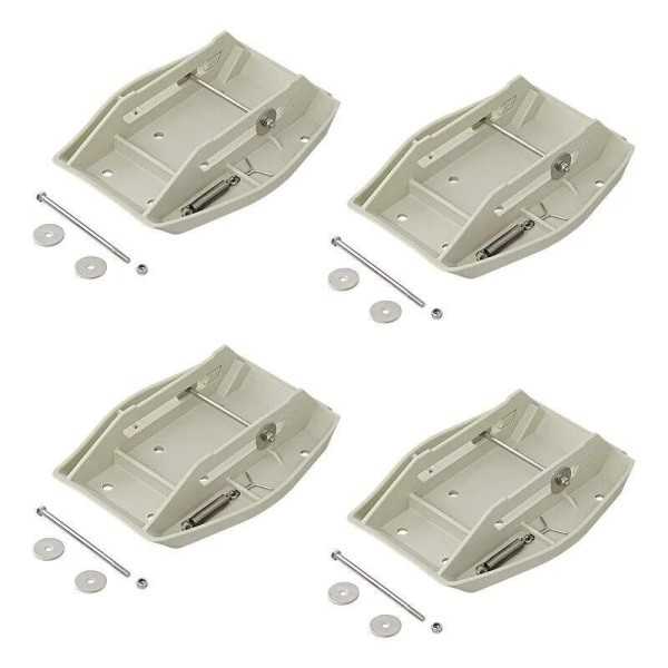 Pieds de vÃ©rin stationnement avec ressort jeu de 4 piÃ¨ces