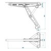 Vérin stabilisateur 1100kg 597x280mm H:497mm |  | Divers accessoire