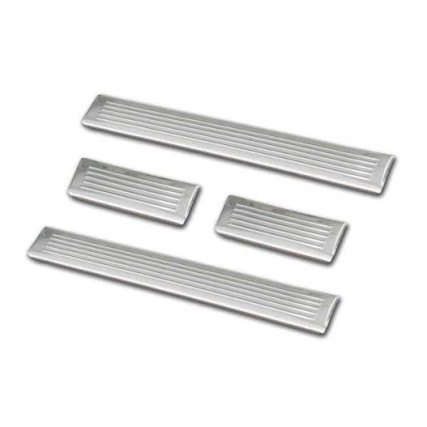 Seuils de portes inoxydable sur mesure pour Kia Stonic 2017- 'Lines...