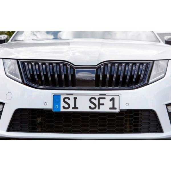 Supports de plaque d'immatriculation 'Simple-Fix V2' Noir - 4 Clips...