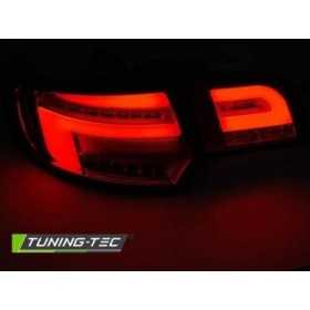 FEUX ARRIERE LED BAR ROUGE NOIR SEQ pour AUDI A3 8P 5D 03-08 | tuni...