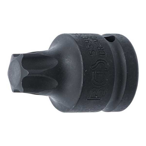 Douille Ã  embouts de puissance longueur 60 mm 20 mm 3/4" Profil T pour Torx T90