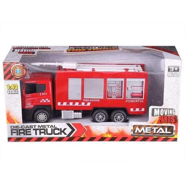 Modèle 1:43, Véhicule - camion de pompiers |  | Jouets