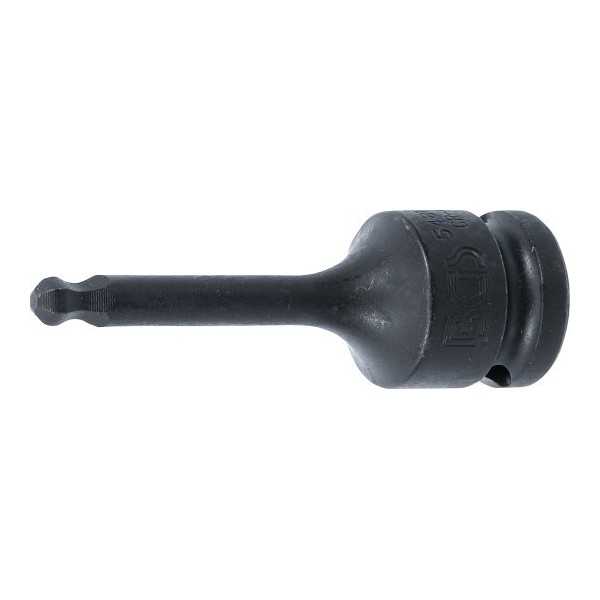 Douille Ã  embouts Ã  choc longueur 75 mm 12 5 mm 1/2" six pans intÃ©rieurs avec tÃªte sphÃ©rique 6 mm