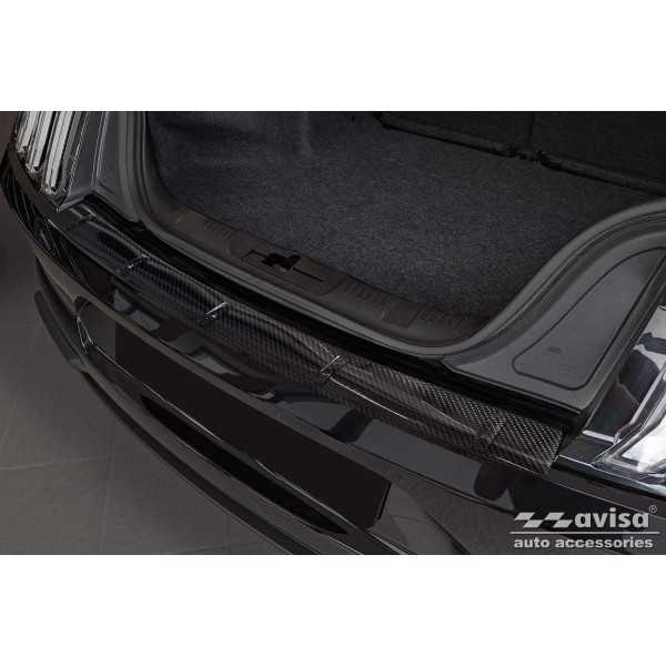 Protection de pare-chocs arriÃ¨re pour Ford Mustang 6 (Fibre de Carbone)