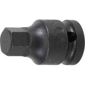 Douille Ã  embouts Ã  choc longueur 42 mm 12 5 mm 1/2" six pans intÃ©rieurs 14 mm