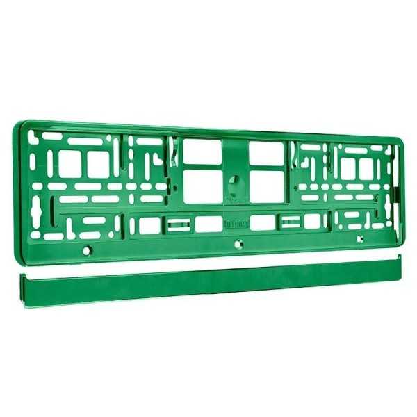 Cadre de plaque d'immatriculation vert mÃ©tallisÃ©