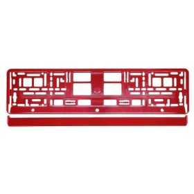 Cadre de plaque d'immatriculation rouge métallisé |  | Support de P...