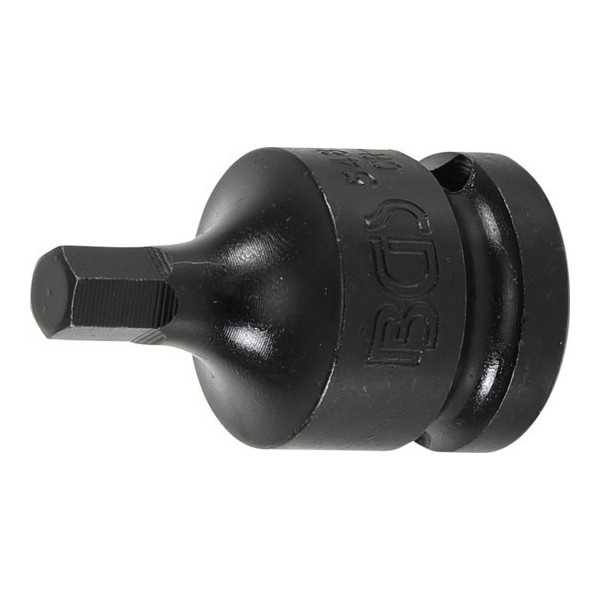 Douille Ã  embouts Ã  choc longueur 42 mm 12 5 mm 1/2" six pans intÃ©rieurs 7 mm