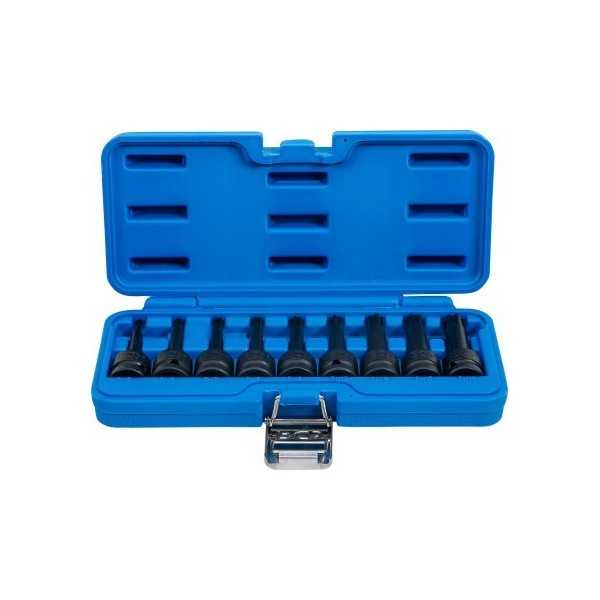 Jeu de douilles Ã  embouts Ã  choc 12 5 mm 1/2" Profil cannelÃ© pour Ribe M5 M14 9 piÃ¨ces