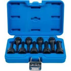 Jeu de douilles Ã  embouts Ã  choc 12 5 mm 1/2" Denture multiple intÃ©rieure pour XZN M4 M16 9 piÃ¨ces