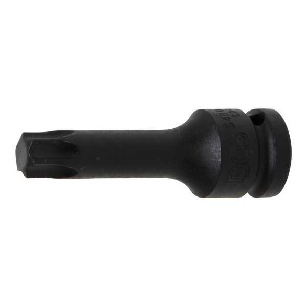 Douille Ã  embouts Ã  choc longueur 75 mm 12 5 mm 1/2" profil T pour Torx T60