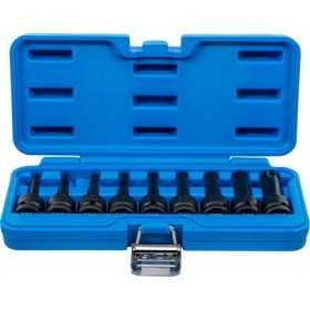 Jeu de douilles Ã  embouts Ã  choc 12 5 mm 1/2" Profil T pour Torx Plus T20 T70 9 piÃ¨ces