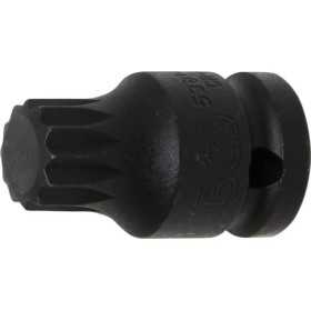 Douille Ã  embouts Ã  choc longueur 43 mm 12 5 mm 1/2" denture multiple intÃ©rieure pour XZN M18