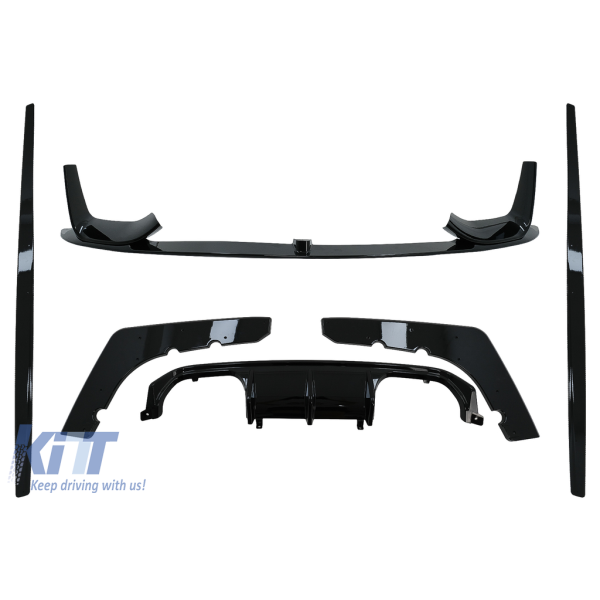Kit carrosserie Aéro Lèvre de pare-chocs Diffuseur d'air pour BMW F...