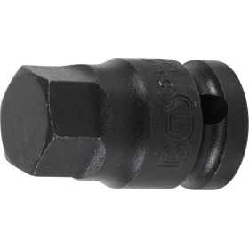 Douille Ã  embouts Ã  choc longueur 42 mm 12 5 mm 1/2" six pans intÃ©rieurs 19 mm