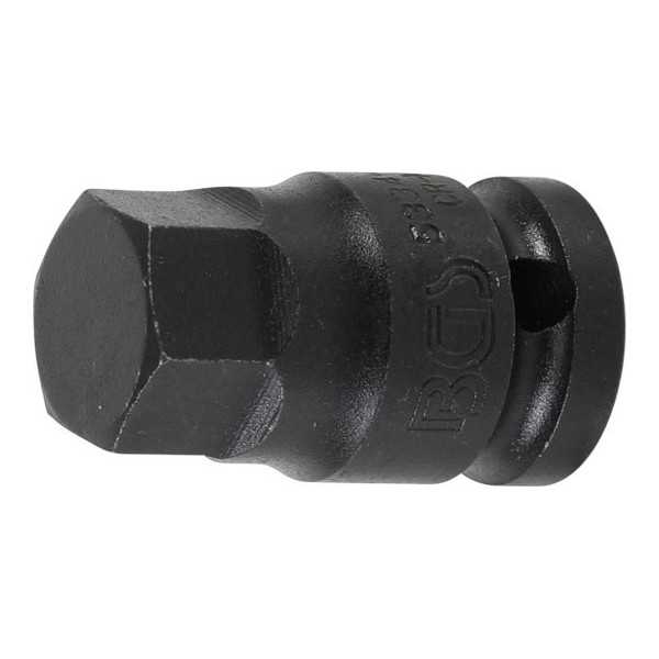 Douille Ã  embouts Ã  choc longueur 42 mm 12 5 mm 1/2" six pans intÃ©rieurs 19 mm