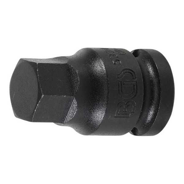 Douille Ã  embouts Ã  choc longueur 42 mm 12 5 mm 1/2" six pans intÃ©rieurs 17 mm