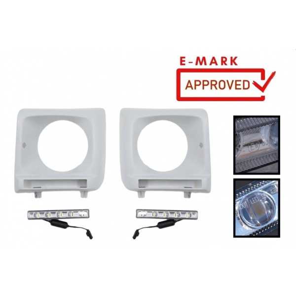 Phares Couvre feux diurnes LED DRL pour Mercedes Classe G W463 Chro...