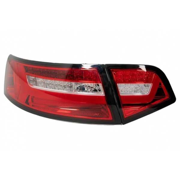 Feux ArriÃ¨res LED pour Audi A6 4F2 C6 Limo 08-11 Rouge Clair Facelift Look Clignotants Dynamiques